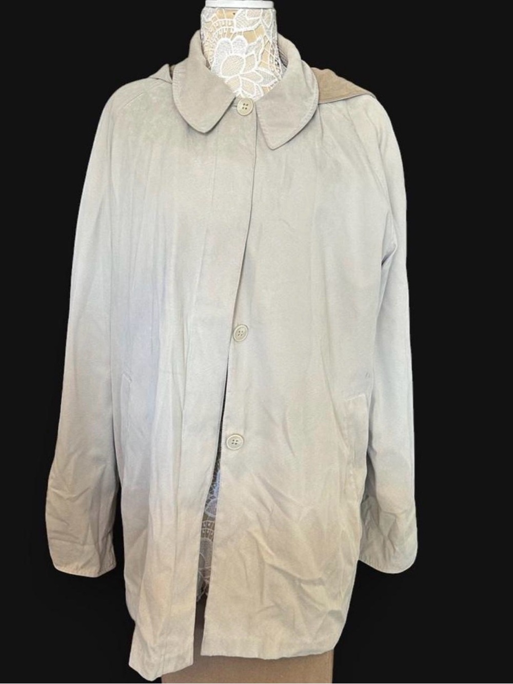 London Fog Women's Light Beige Trench Coat